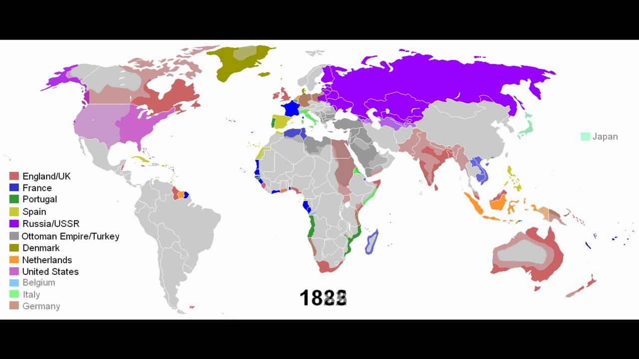 Map of the imperialism 